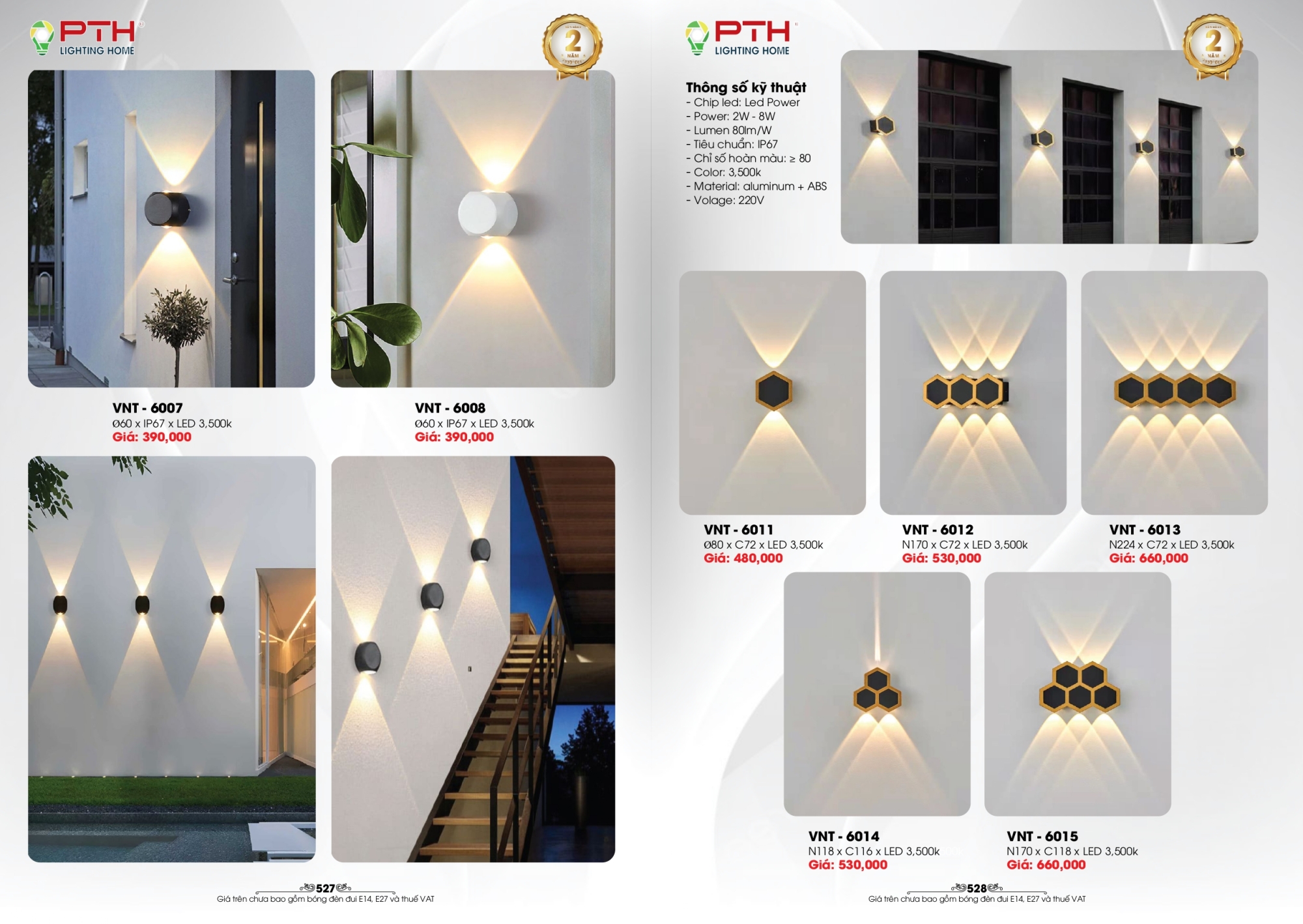 Bảng giá đèn trang trí PTH Lighting Home 2026